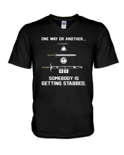 DND Stabbed V-Neck T-Shirt thumbnail