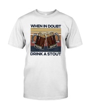 Vintage Beers When In Doubt Drink A Stout Shirt Premium Fit Mens Tee thumbnail