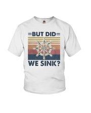 Vintage Steering Wheel But Did We Sink Shirt Youth T-Shirt thumbnail