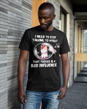Unicorn I Need To Stop Talking To Myself Tha Shirt Classic T-Shirt apparel-classic-tshirt-lifestyle-front-41-b