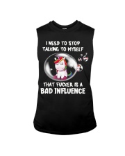 Unicorn I Need To Stop Talking To Myself Tha Shirt Sleeveless Tee tile