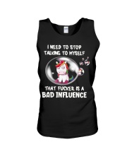 Unicorn I Need To Stop Talking To Myself Tha Shirt Unisex Tank tile