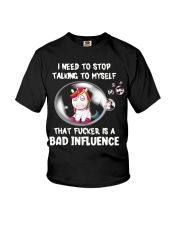 Unicorn I Need To Stop Talking To Myself Tha Shirt Youth T-Shirt tile