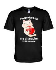 Cat Dungeon Please Dont Kill My Character Shirt V-Neck T-Shirt thumbnail