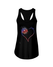 Heart Diamond Sunflower Emt Shirt Ladies Flowy Tank thumbnail