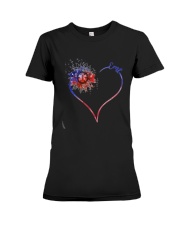 Heart Diamond Sunflower Emt Shirt Premium Fit Ladies Tee thumbnail