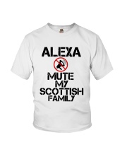 Alexa Mute My Scottish Family Shirt Youth T-Shirt thumbnail