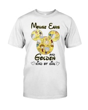 Mickey Mouse Ears And Golden Kind Of Girl Shirt Classic T-Shirt front