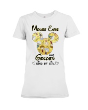 Mickey Mouse Ears And Golden Kind Of Girl Shirt Premium Fit Ladies Tee thumbnail