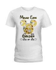Mickey Mouse Ears And Golden Kind Of Girl Shirt Ladies T-Shirt thumbnail