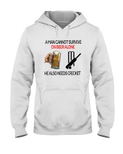 A Man Cannot Survive On Beer Alone He Also Shirt Hooded Sweatshirt tile
