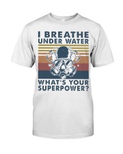 Vintage Scuba Diving I Breathe Underwater Shirt Premium Fit Mens Tee thumbnail