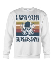 Vintage Scuba Diving I Breathe Underwater Shirt Crewneck Sweatshirt thumbnail