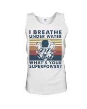Vintage Scuba Diving I Breathe Underwater Shirt Unisex Tank thumbnail