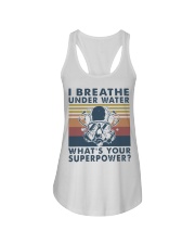 Vintage Scuba Diving I Breathe Underwater Shirt Ladies Flowy Tank thumbnail