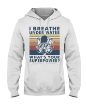 Vintage Scuba Diving I Breathe Underwater Shirt Hooded Sweatshirt thumbnail