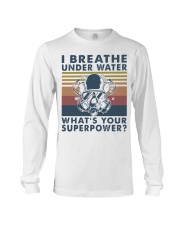 Vintage Scuba Diving I Breathe Underwater Shirt Long Sleeve Tee thumbnail