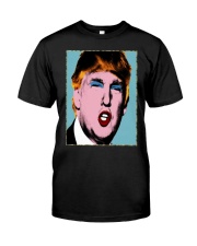 Trump With Makeup On His Shirt Classic T-Shirt front