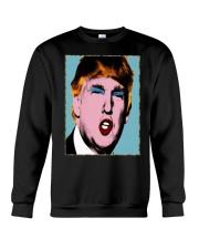 Trump With Makeup On His Shirt Crewneck Sweatshirt thumbnail