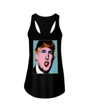 Trump With Makeup On His Shirt Ladies Flowy Tank thumbnail