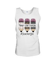 Teach Love Inspire Teacher Life Shirt Unisex Tank tile