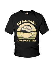 Vintage Hedgehog Sip Me Baby One More Time Shirt Youth T-Shirt thumbnail