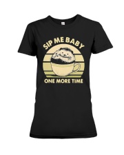 Vintage Hedgehog Sip Me Baby One More Time Shirt Premium Fit Ladies Tee thumbnail