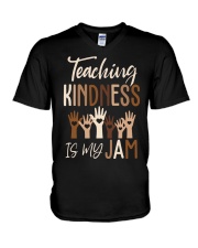 Teaching Kindness Is My Jam Shirt V-Neck T-Shirt thumbnail