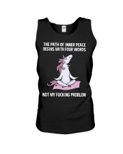Unicorn Yoga The Path Of Inner Peace Begins Shirt Unisex Tank thumbnail