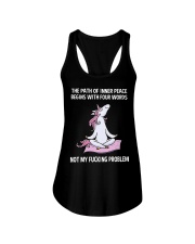 Unicorn Yoga The Path Of Inner Peace Begins Shirt Ladies Flowy Tank thumbnail
