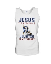 Jesus Is My Savior Jujutsu Is My Therapy Shirt Unisex Tank thumbnail