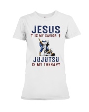 Jesus Is My Savior Jujutsu Is My Therapy Shirt Premium Fit Ladies Tee thumbnail