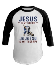 Jesus Is My Savior Jujutsu Is My Therapy Shirt Baseball Tee thumbnail