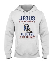 Jesus Is My Savior Jujutsu Is My Therapy Shirt Hooded Sweatshirt thumbnail