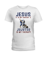 Jesus Is My Savior Jujutsu Is My Therapy Shirt Ladies T-Shirt thumbnail