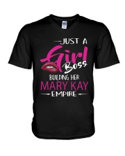 Just A Girl Boss Building Her Mary Kay Shirt V-Neck T-Shirt thumbnail