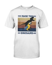 Vintage Parrot I Raise Tiny Dinosaurs Shirt Premium Fit Mens Tee thumbnail