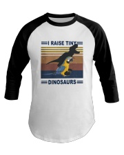 Vintage Parrot I Raise Tiny Dinosaurs Shirt Baseball Tee thumbnail