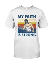 Vintage Jesus My Faith Is Strong Shirt Premium Fit Mens Tee thumbnail
