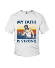 Vintage Jesus My Faith Is Strong Shirt Youth T-Shirt thumbnail