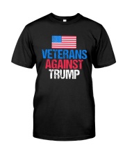 American Flag Veterans Against Trump Shirt Premium Fit Mens Tee front