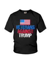 American Flag Veterans Against Trump Shirt Youth T-Shirt thumbnail
