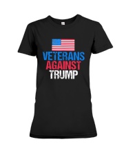 American Flag Veterans Against Trump Shirt Premium Fit Ladies Tee thumbnail