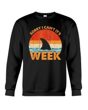 Vintage Shark Sorry I Cant Its Week Shirt Crewneck Sweatshirt thumbnail