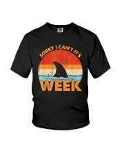 Vintage Shark Sorry I Cant Its Week Shirt Youth T-Shirt thumbnail