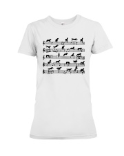 Horse Notes On Sheet Music Shirt Premium Fit Ladies Tee tile