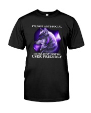 Wolf I'm Not Anti Social I'm Just Not User Shirt Premium Fit Mens Tee thumbnail