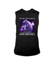 Wolf I'm Not Anti Social I'm Just Not User Shirt Sleeveless Tee thumbnail
