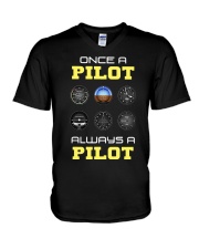 Once A Pilot Always A Pilot Shirt V-Neck T-Shirt thumbnail