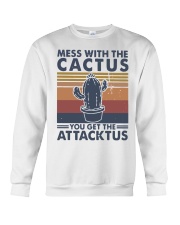 Vintage Mess With The Cactus Get Attacktus Shirt Crewneck Sweatshirt thumbnail